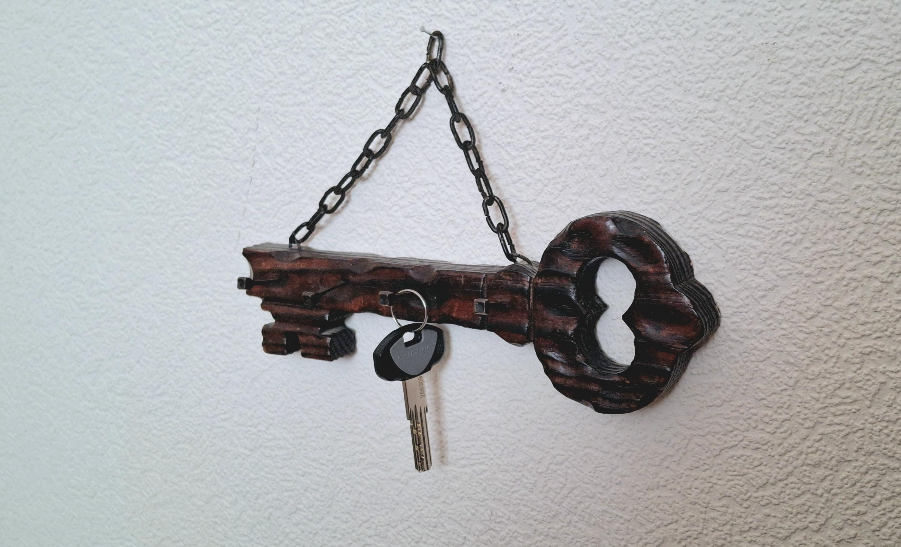 Vintage rustic key holder, key hooks