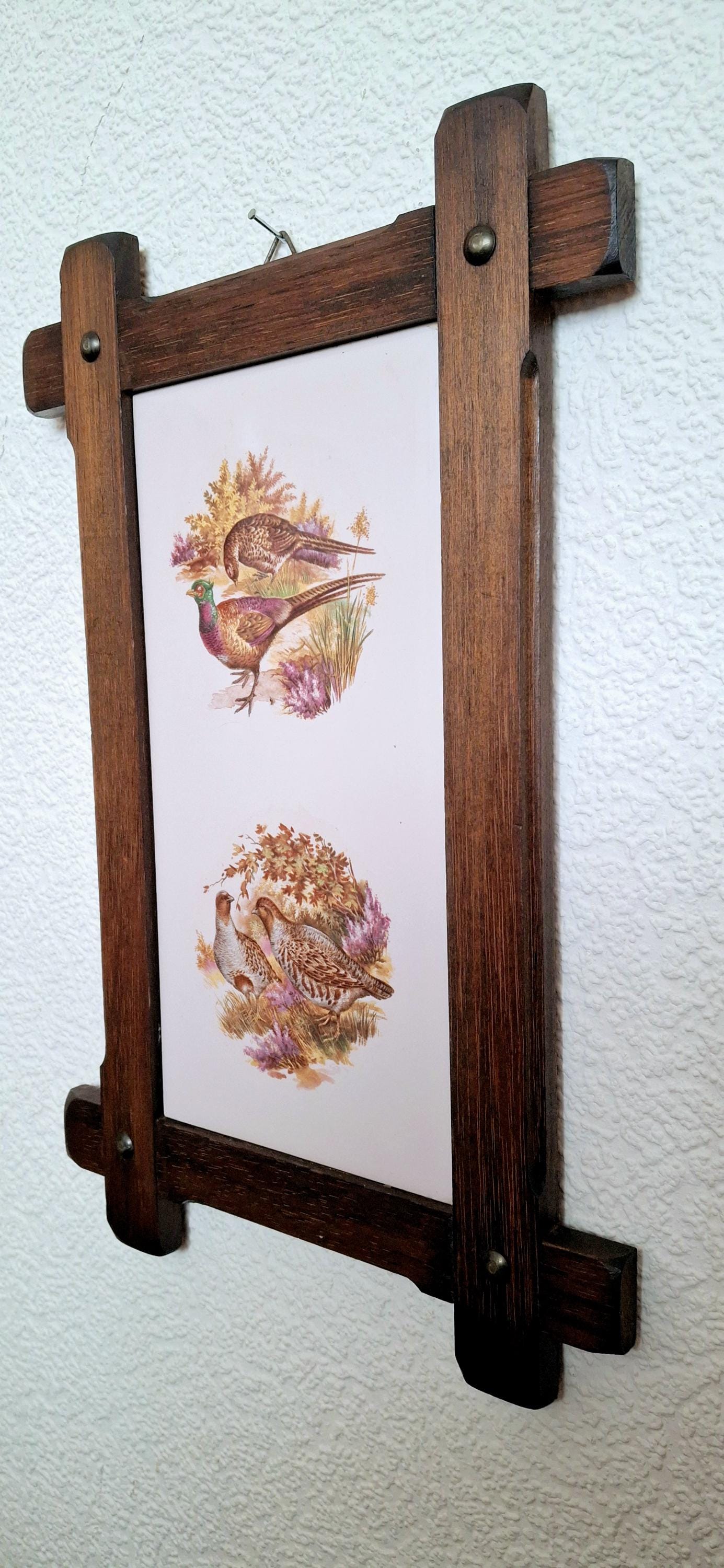 Wall Plaque with Pheasant and Partridge Motifs