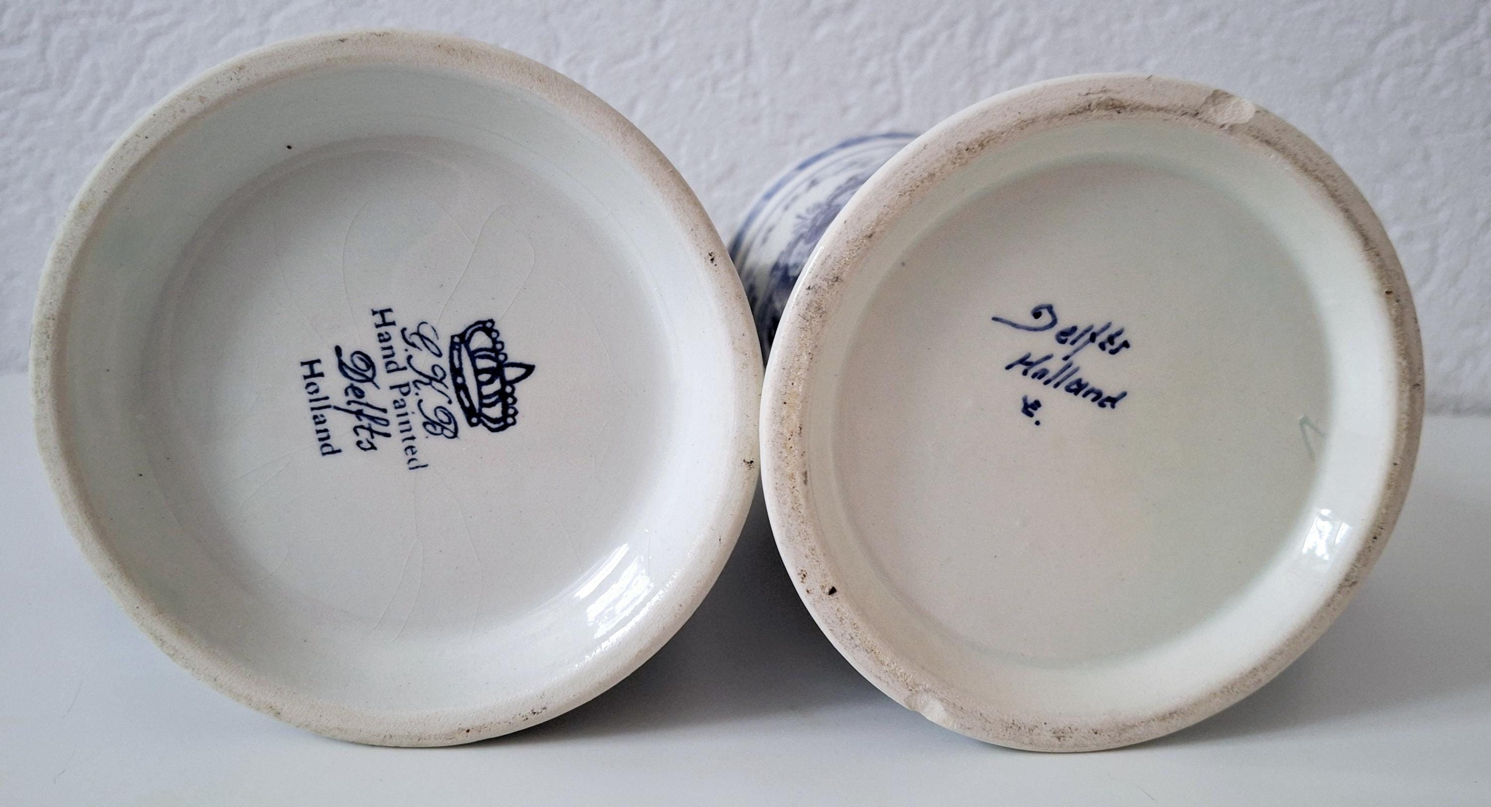 Delft Blue White beer mug set, Heineken & Stella Artois beer steins