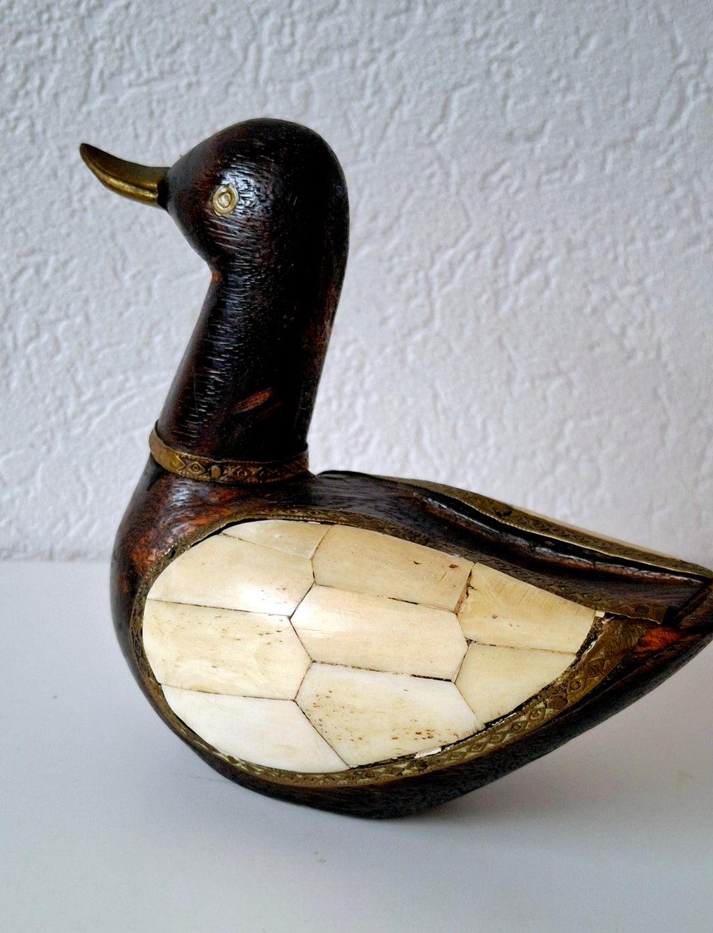 Nepalese lucky duck figurine