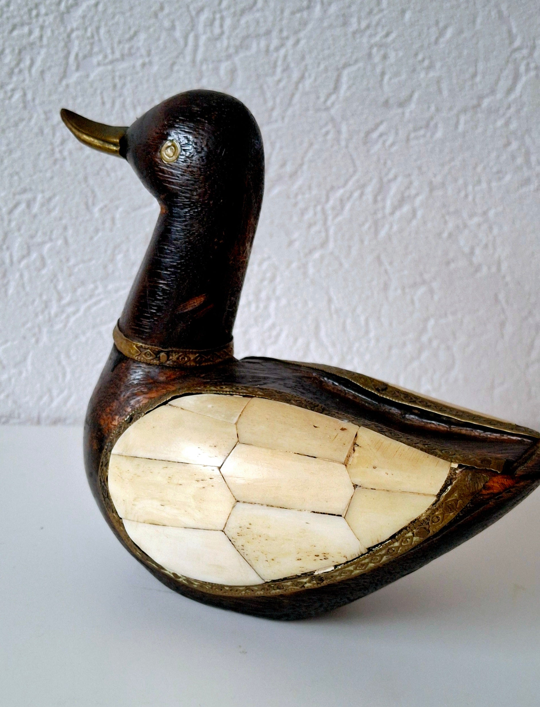Nepalese lucky duck figurine
