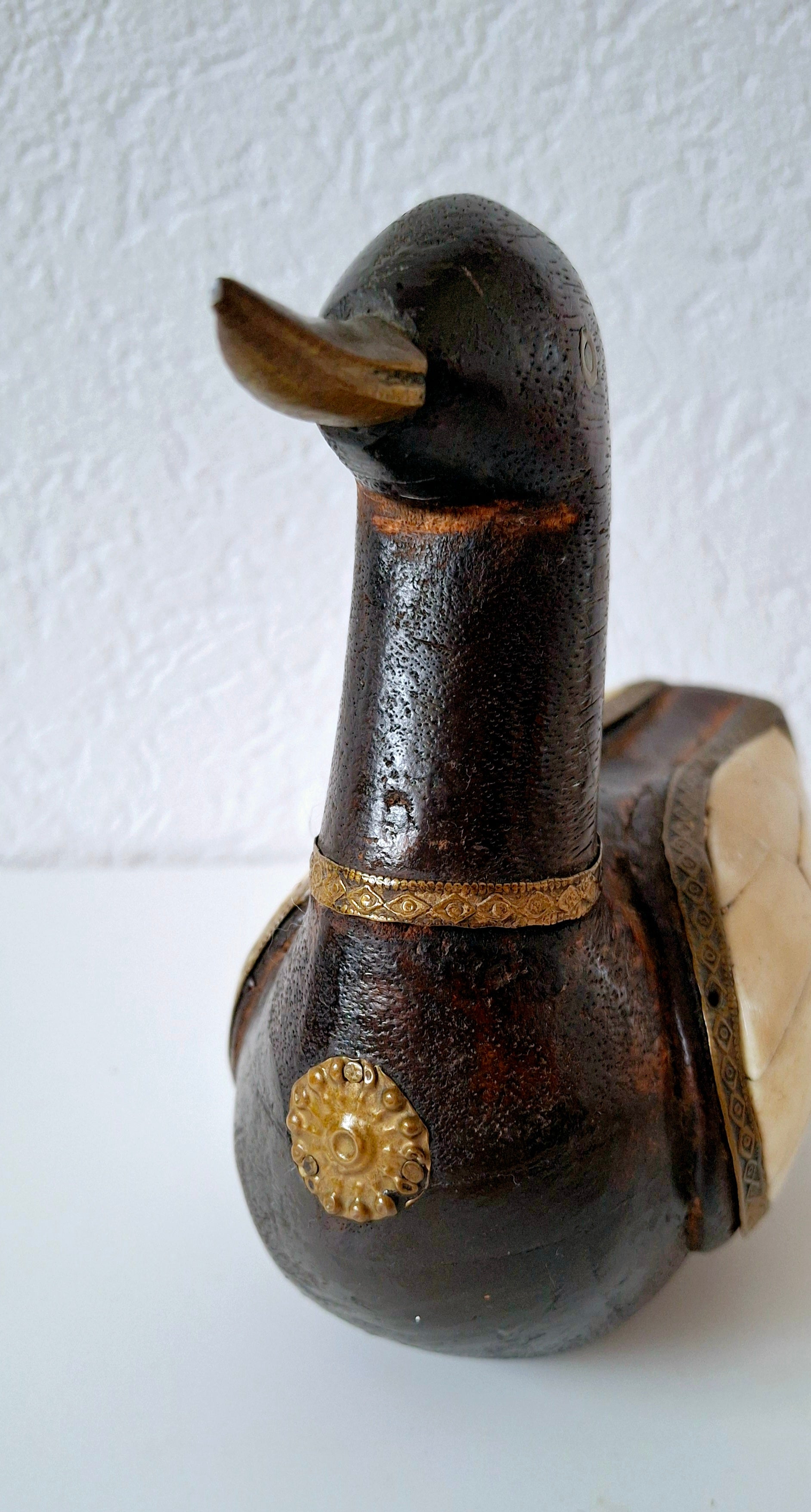 Nepalese lucky duck figurine