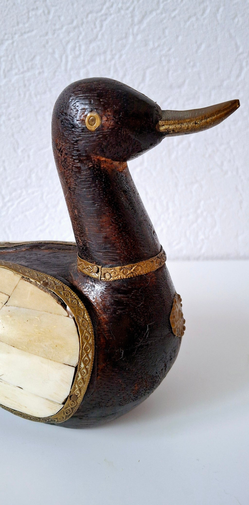 Nepalese lucky duck figurine