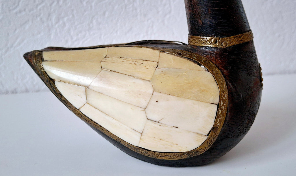 Nepalese lucky duck figurine