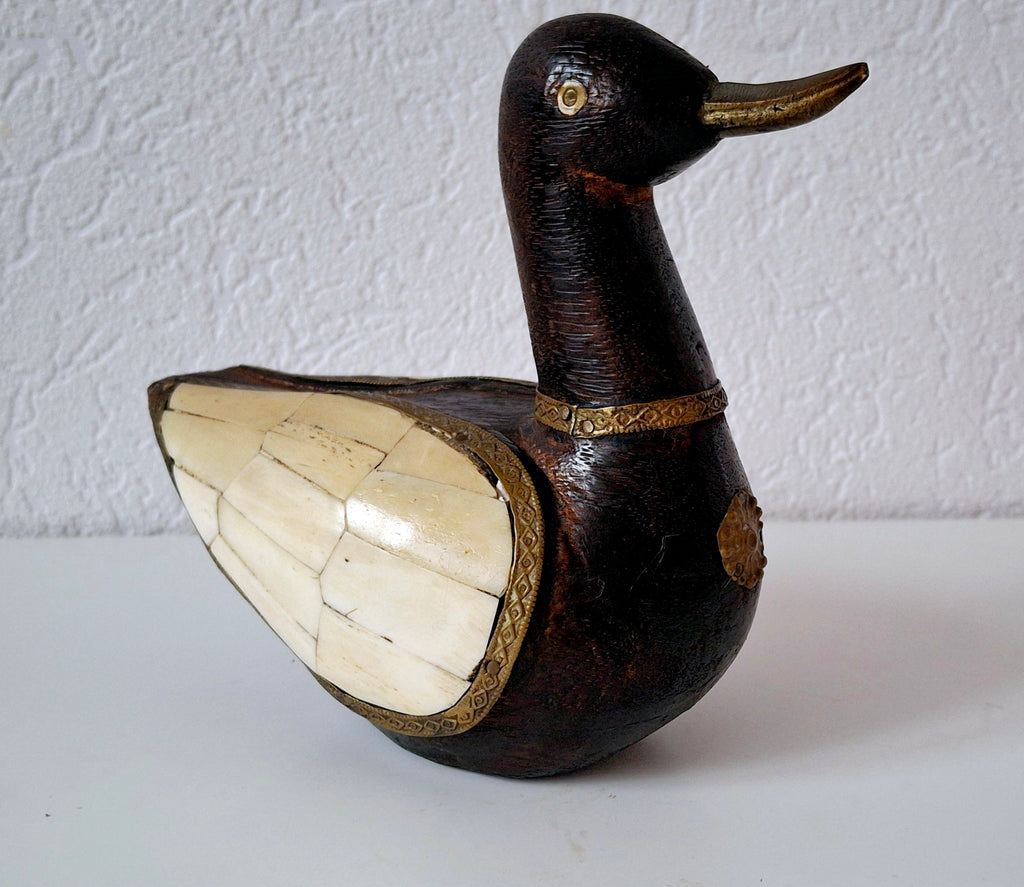 Nepalese lucky duck figurine
