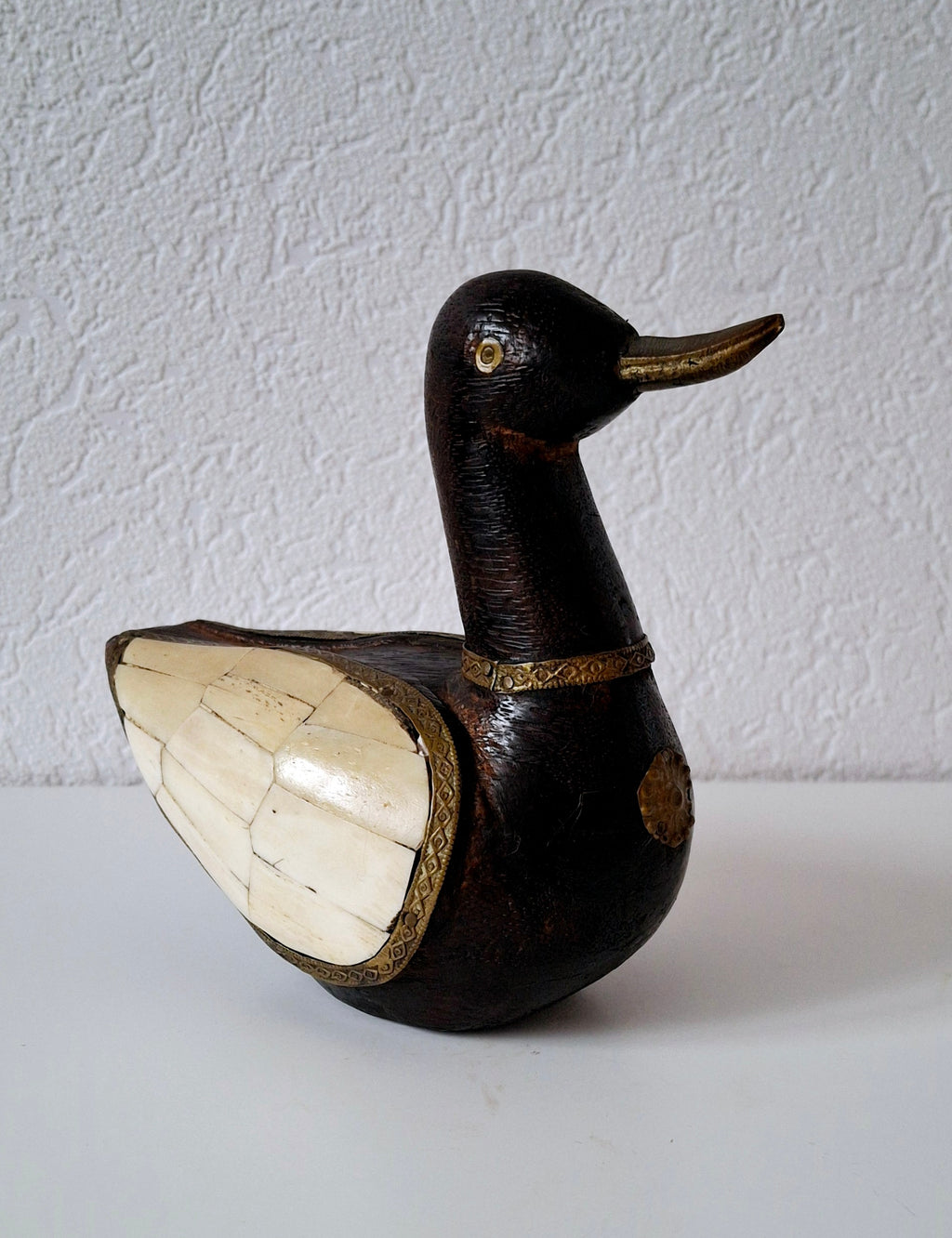 Nepalese lucky duck figurine