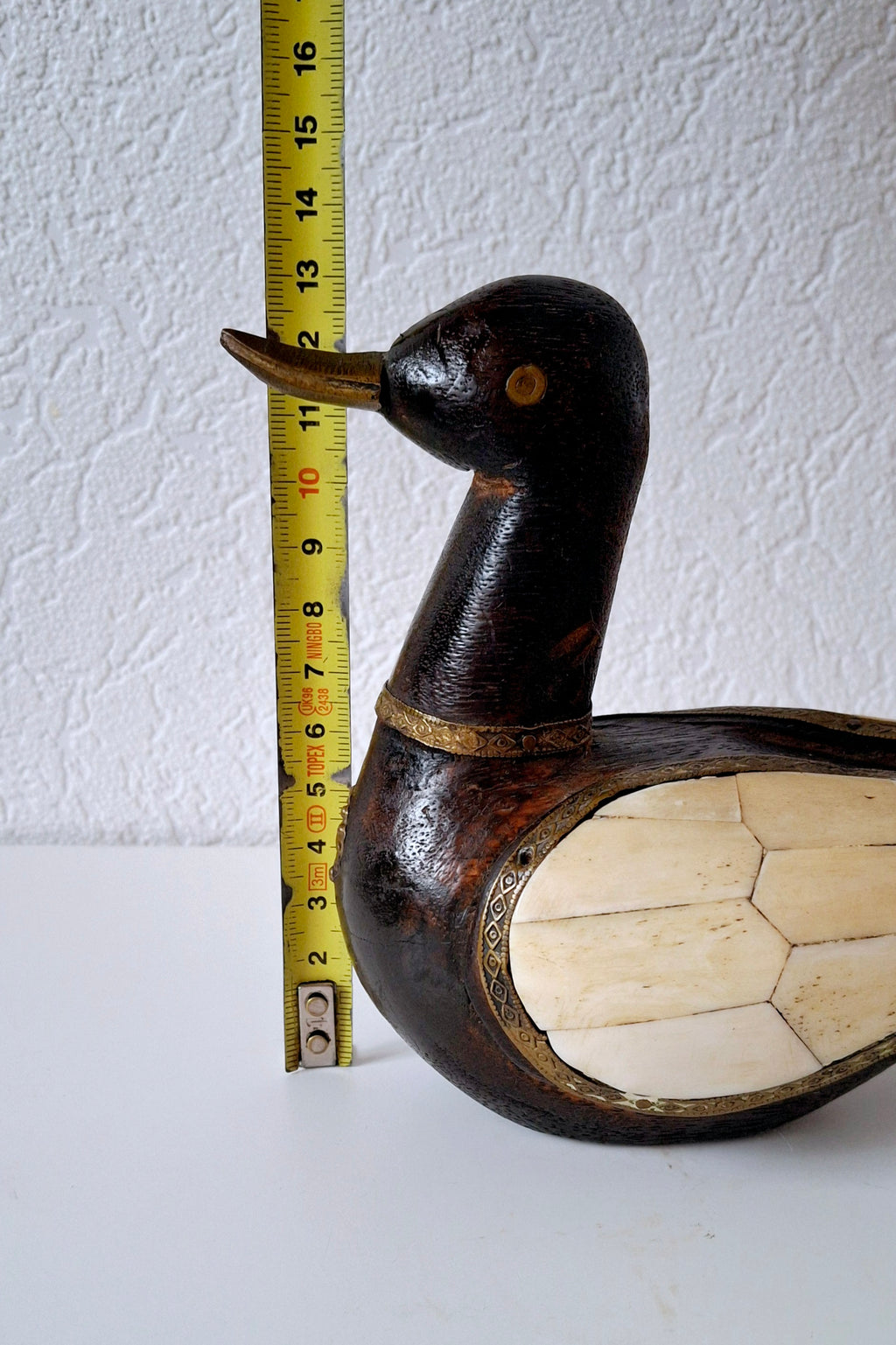 Nepalese lucky duck figurine