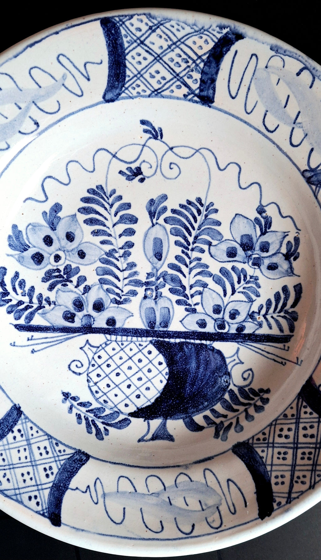 Set of three 19th century Delft-style decorative dutch plates