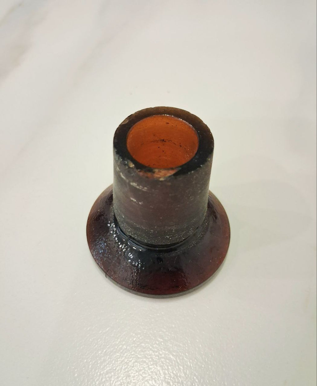 Vintage amber apothecary bottle from the 1950s, 5 litters