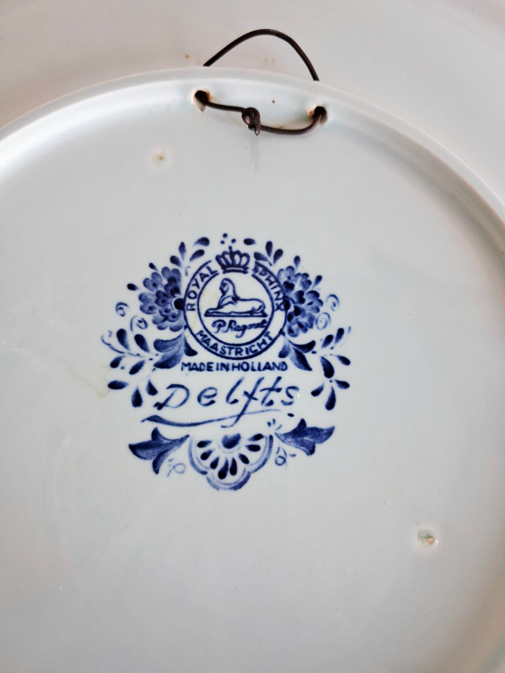 Delft Blue collector plates set, Holland Royal Sphinx Maastricht, 31cm