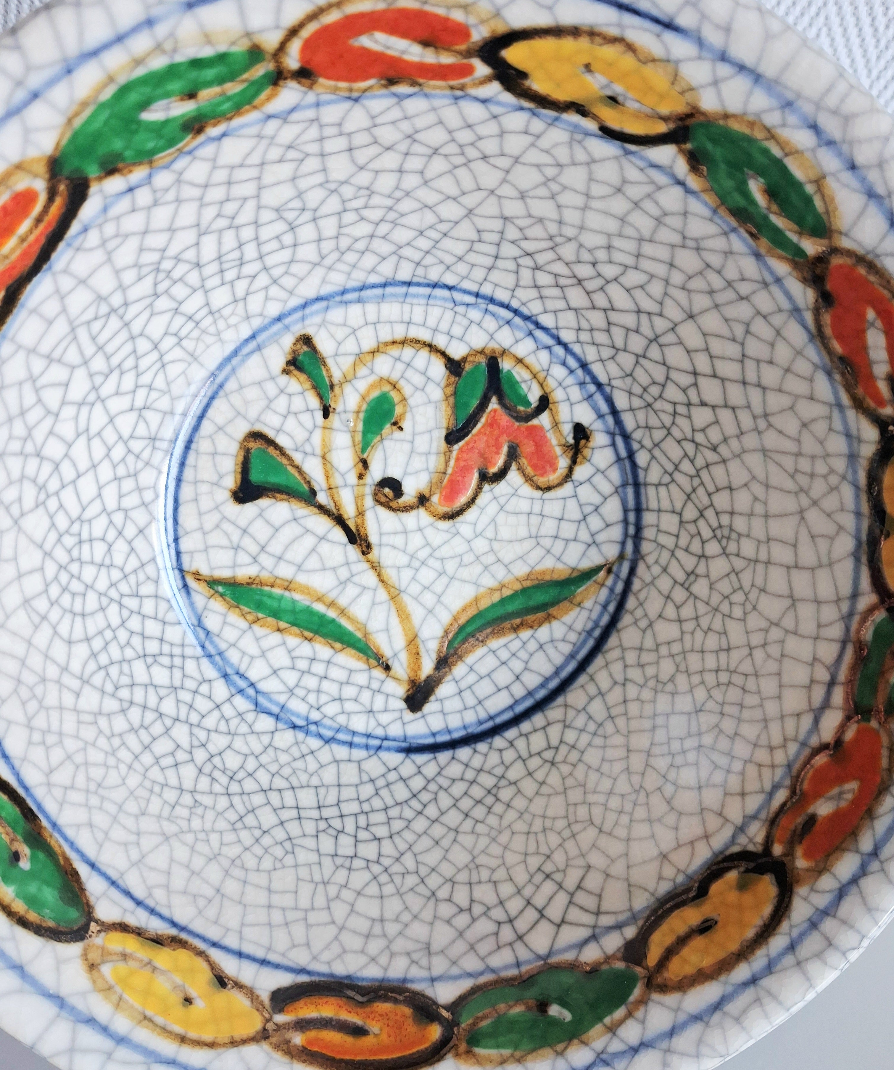 Pair of antique Japanese Satsuma style crackle glaze bowls, Early 20th century