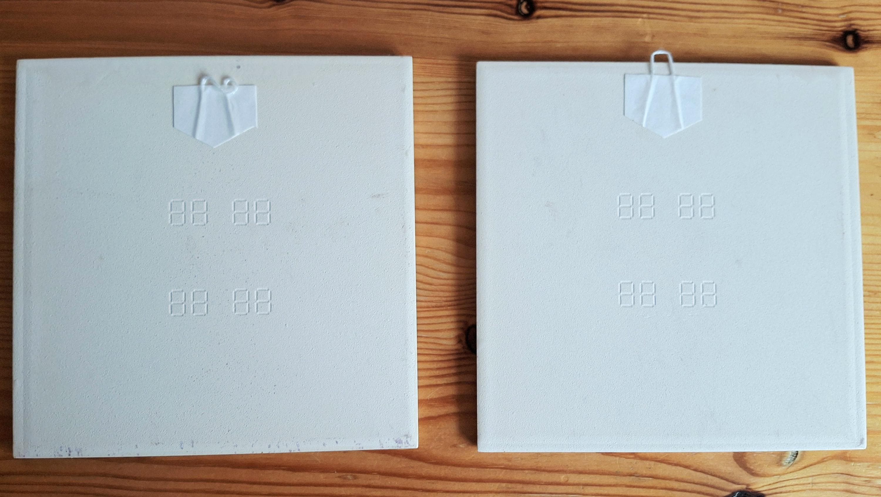 Set of two Delft Blue wall tiles