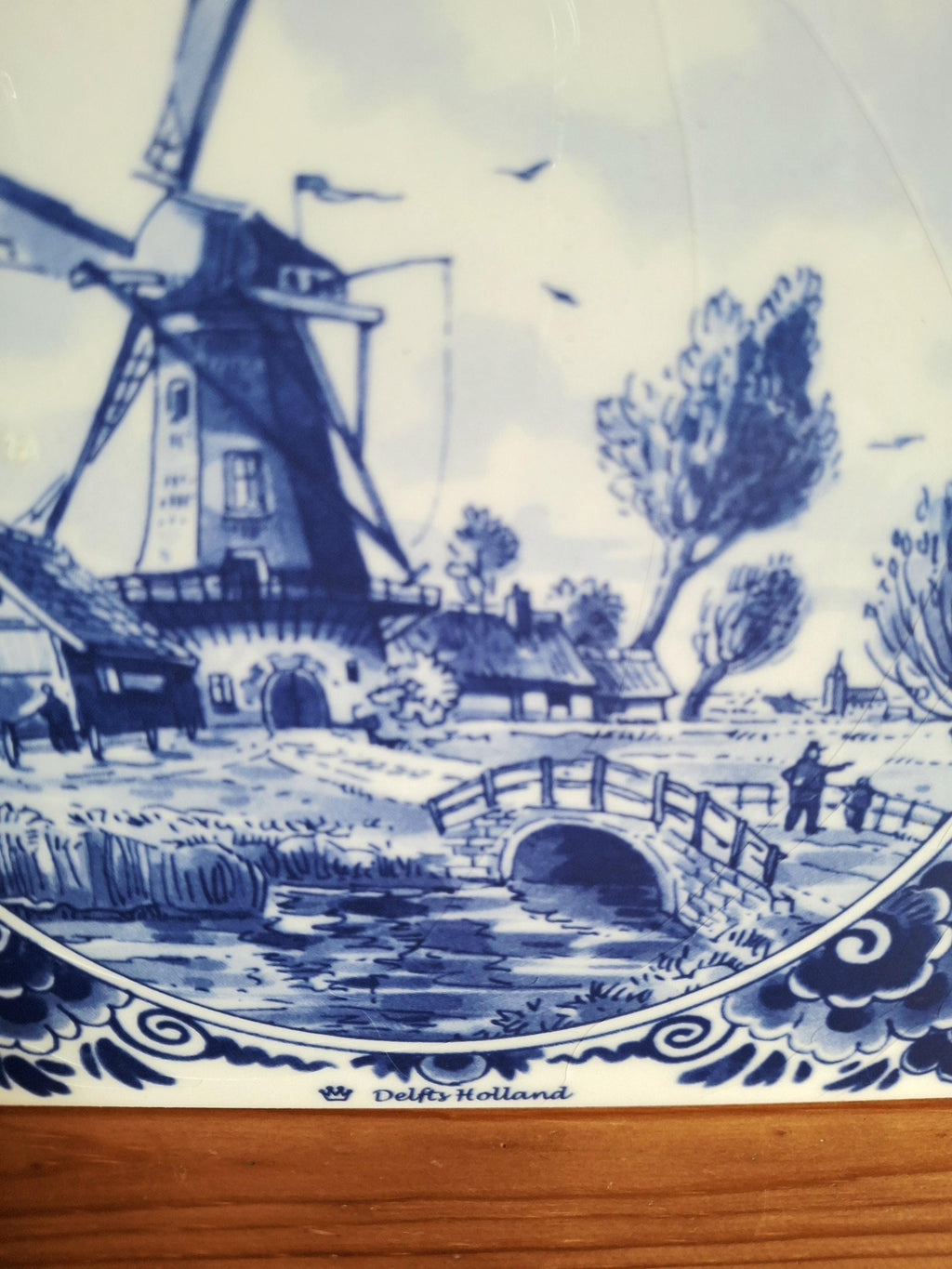 Set of two Delft Blue wall tiles