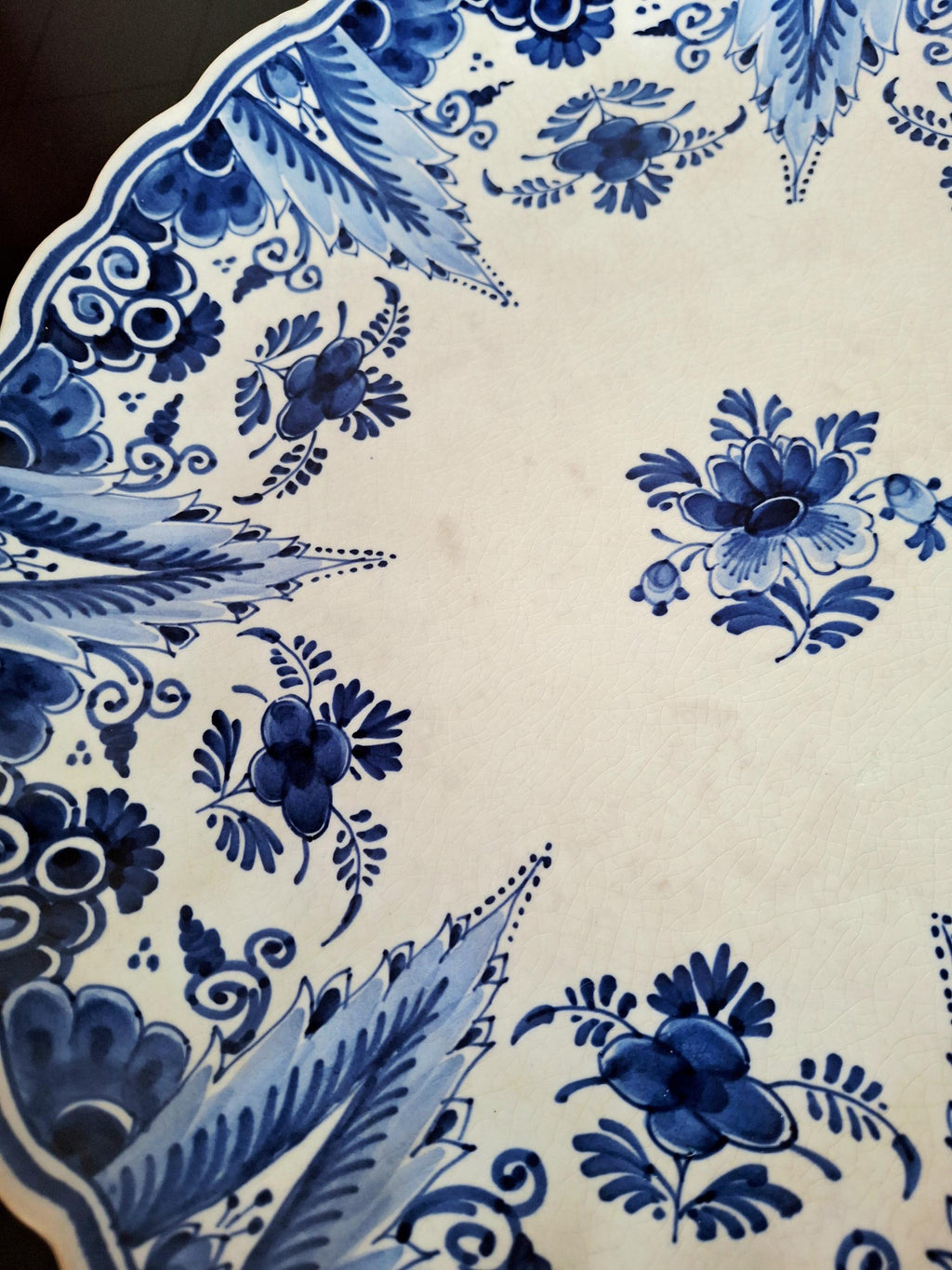 Royal Delft large hand painted plate, 1949