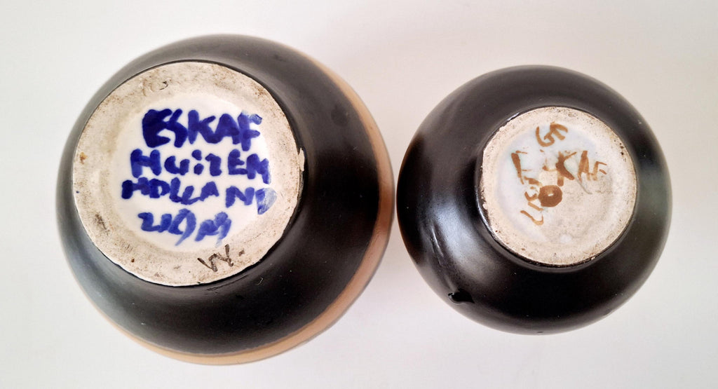 Pair of miniature vases by Eskaf, 1920s-1930s