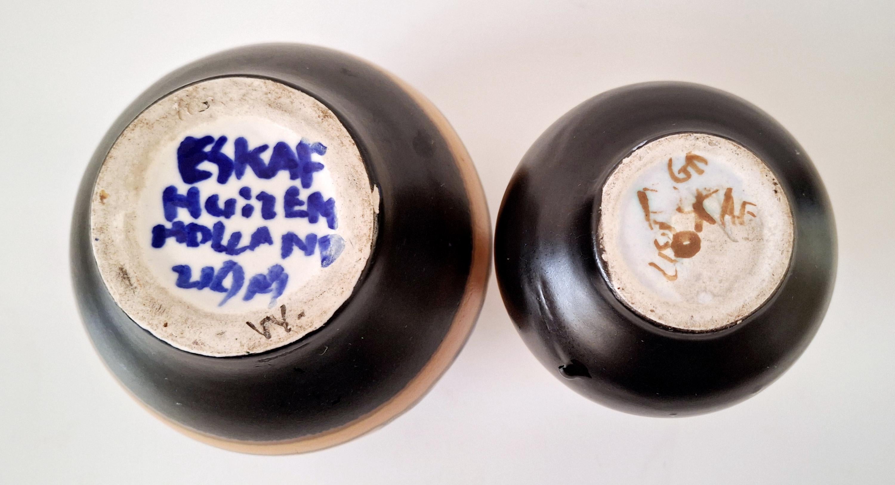 Pair of miniature vases by Eskaf, 1920s-1930s