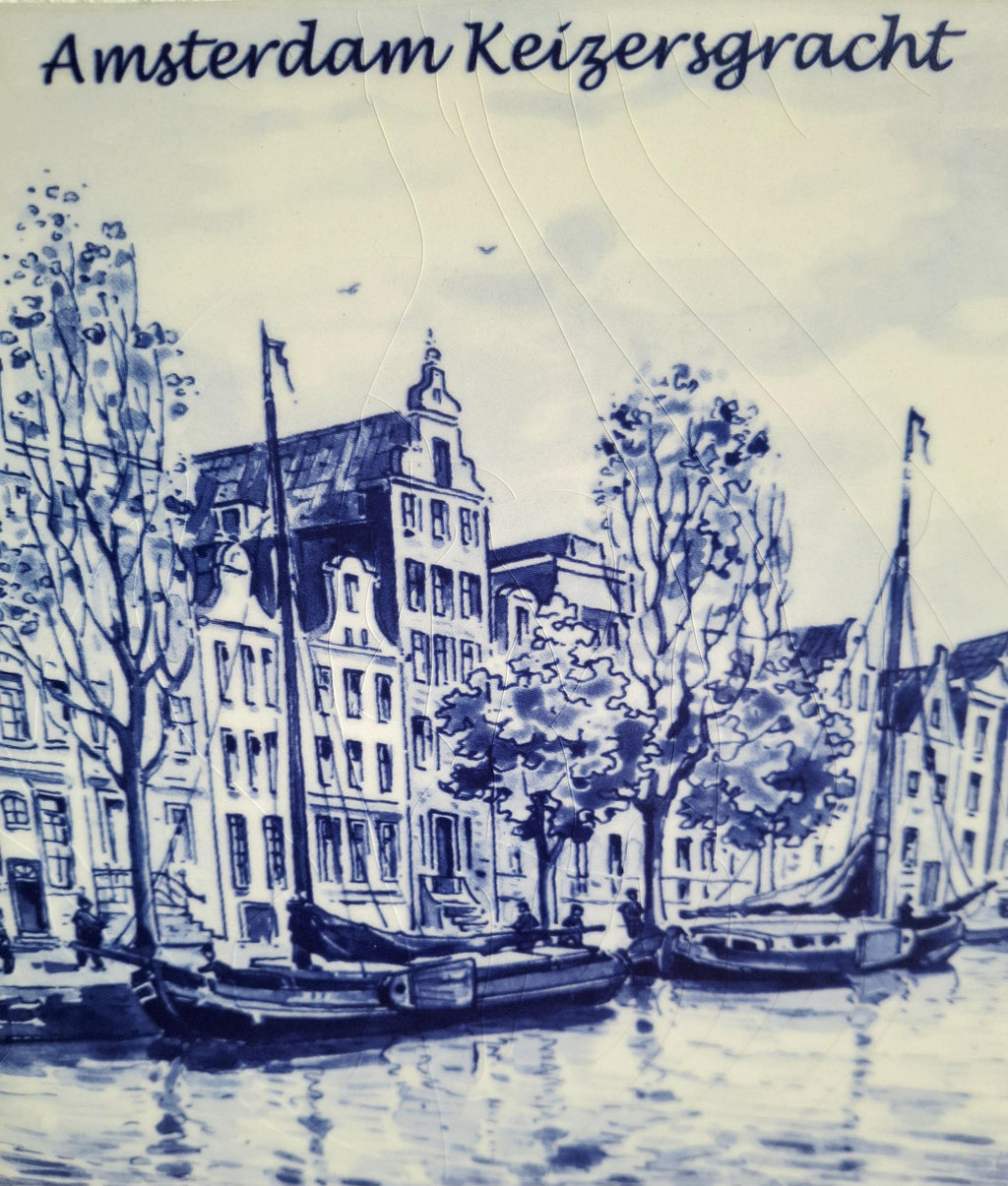 Set of two Delft Blue wall tiles