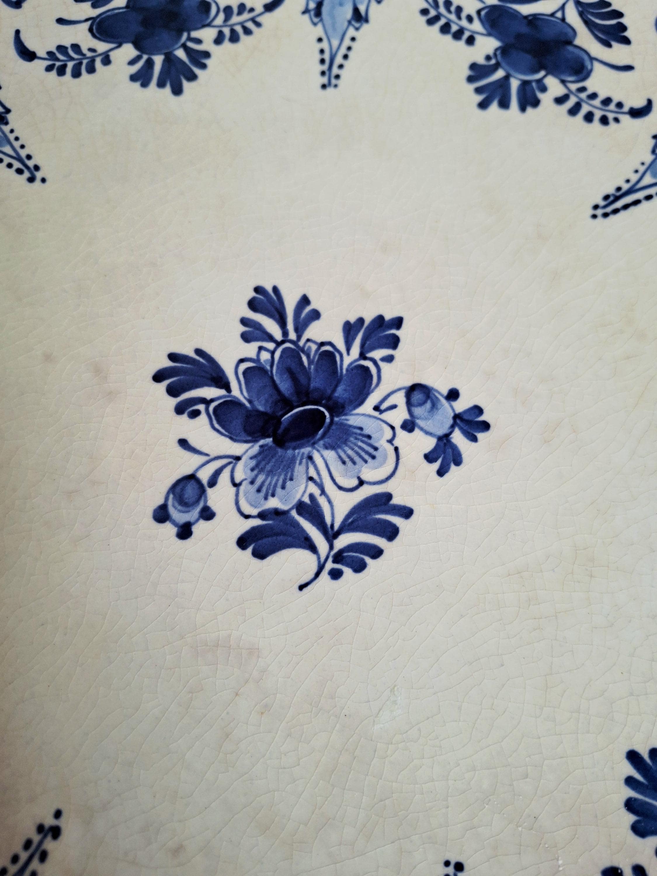 Royal Delft large hand painted plate, 1949