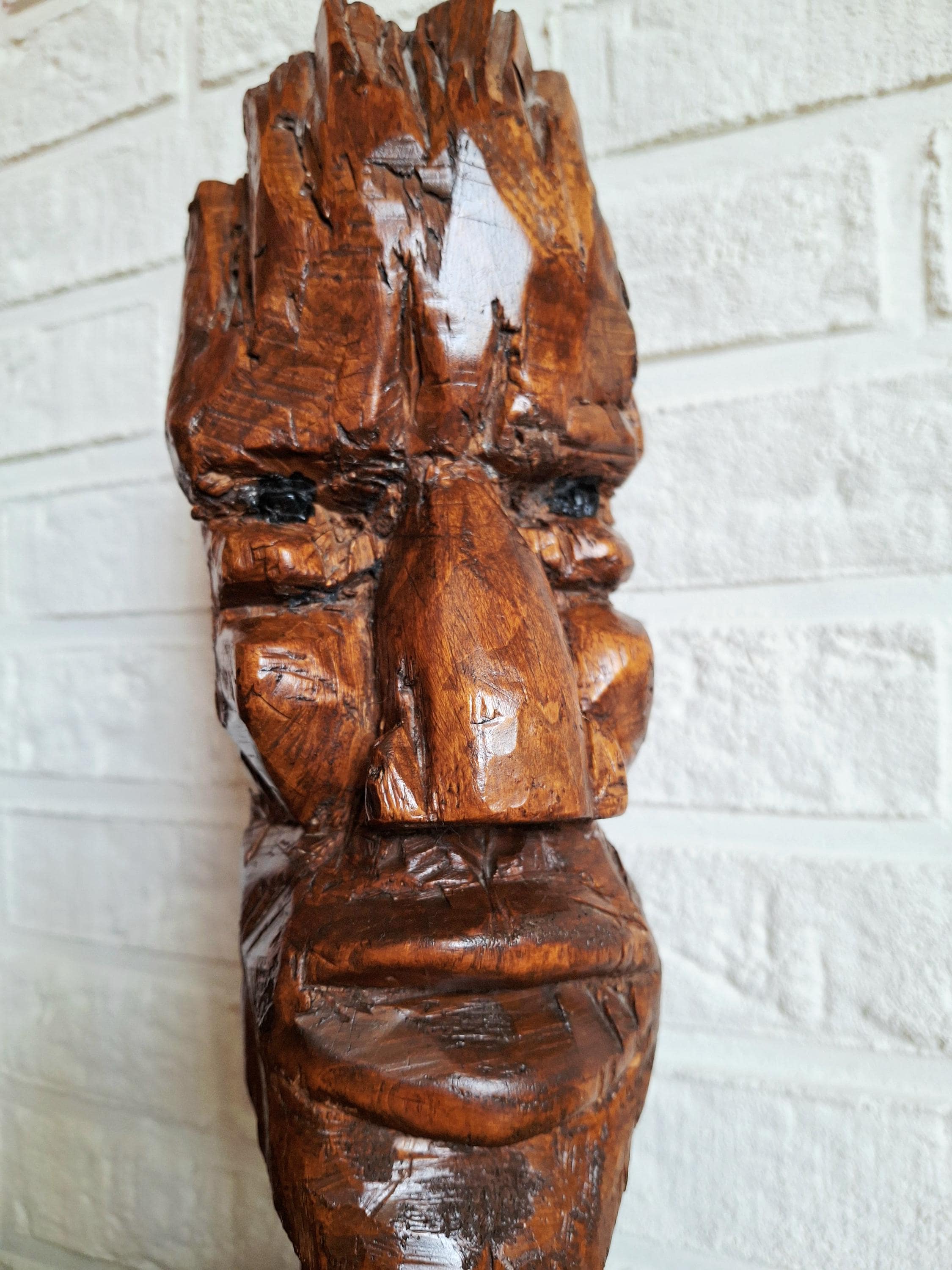 Hand carved wooden figure, Forest spirit, Groot sculpture