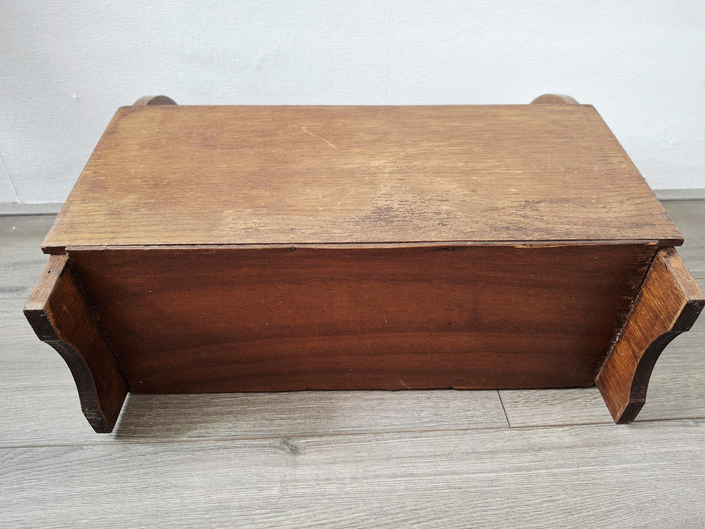 Vintage wooden magazine rack, Newspaper holder