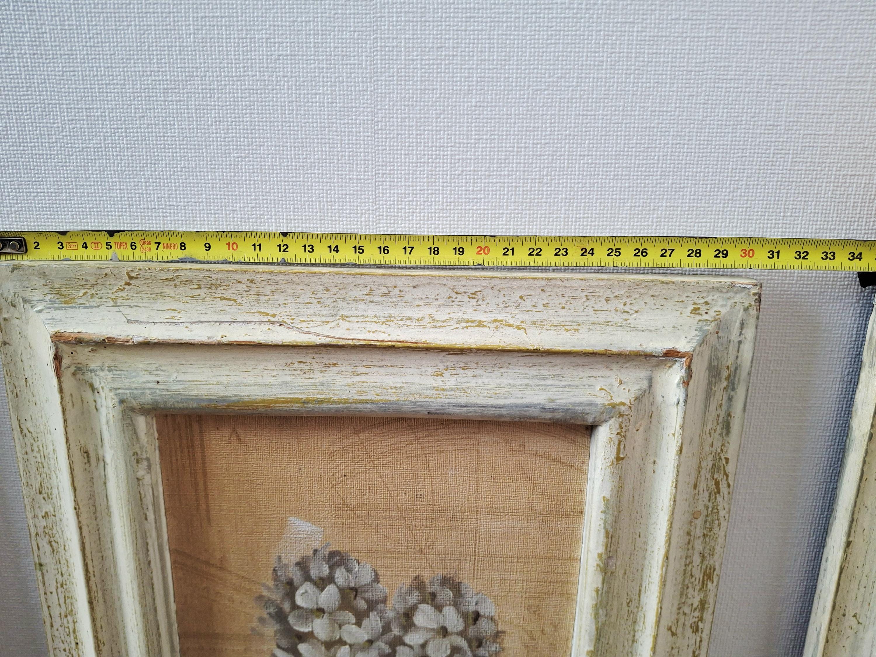 Set of three framed botanical wall art pieces on textured paper, Cheri blum vintage