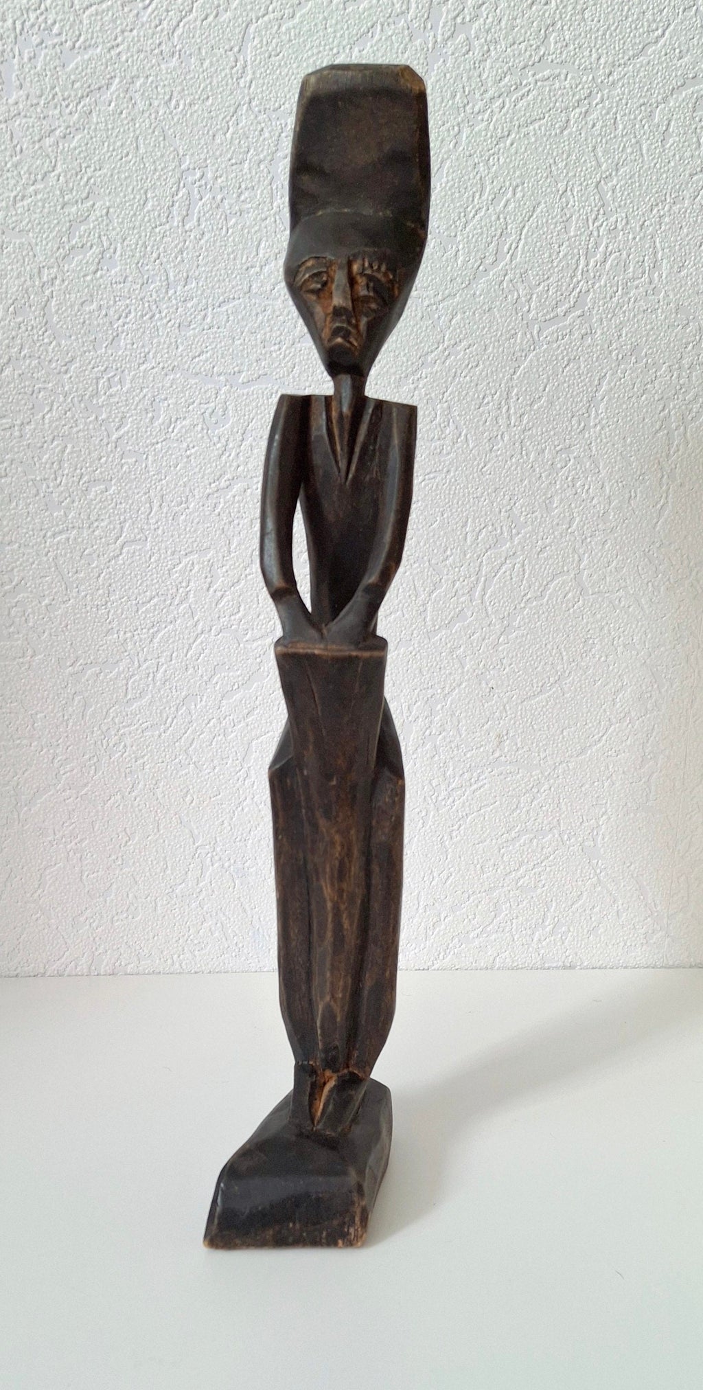 Tribal African figure, solid wooden sculpture