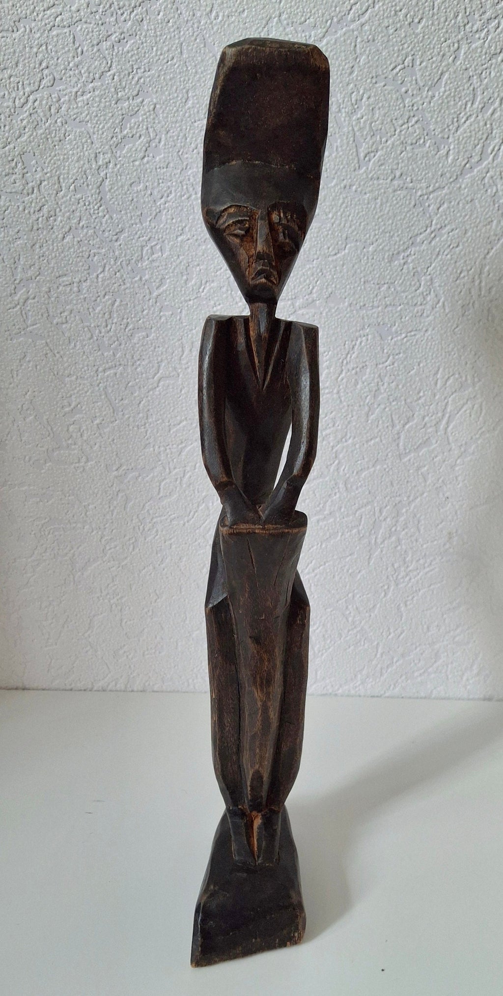 Tribal African figure, solid wooden sculpture
