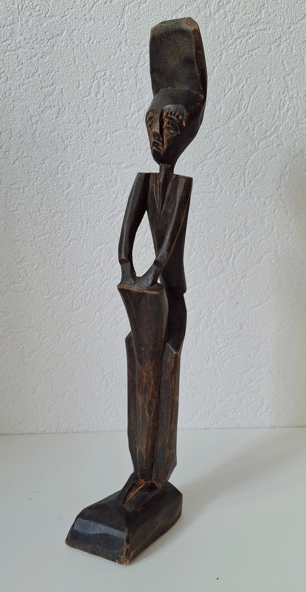 Tribal African figure, solid wooden sculpture