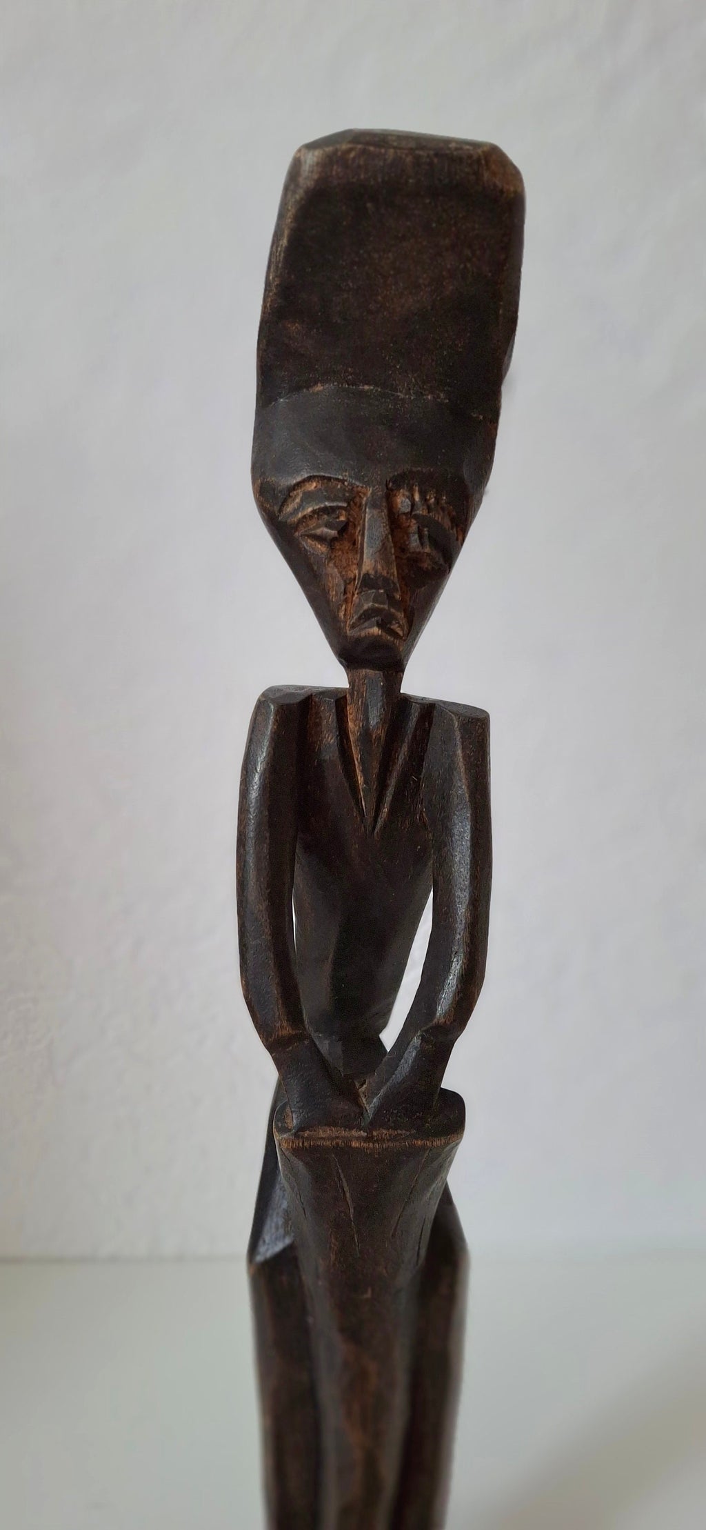 Tribal African figure, solid wooden sculpture