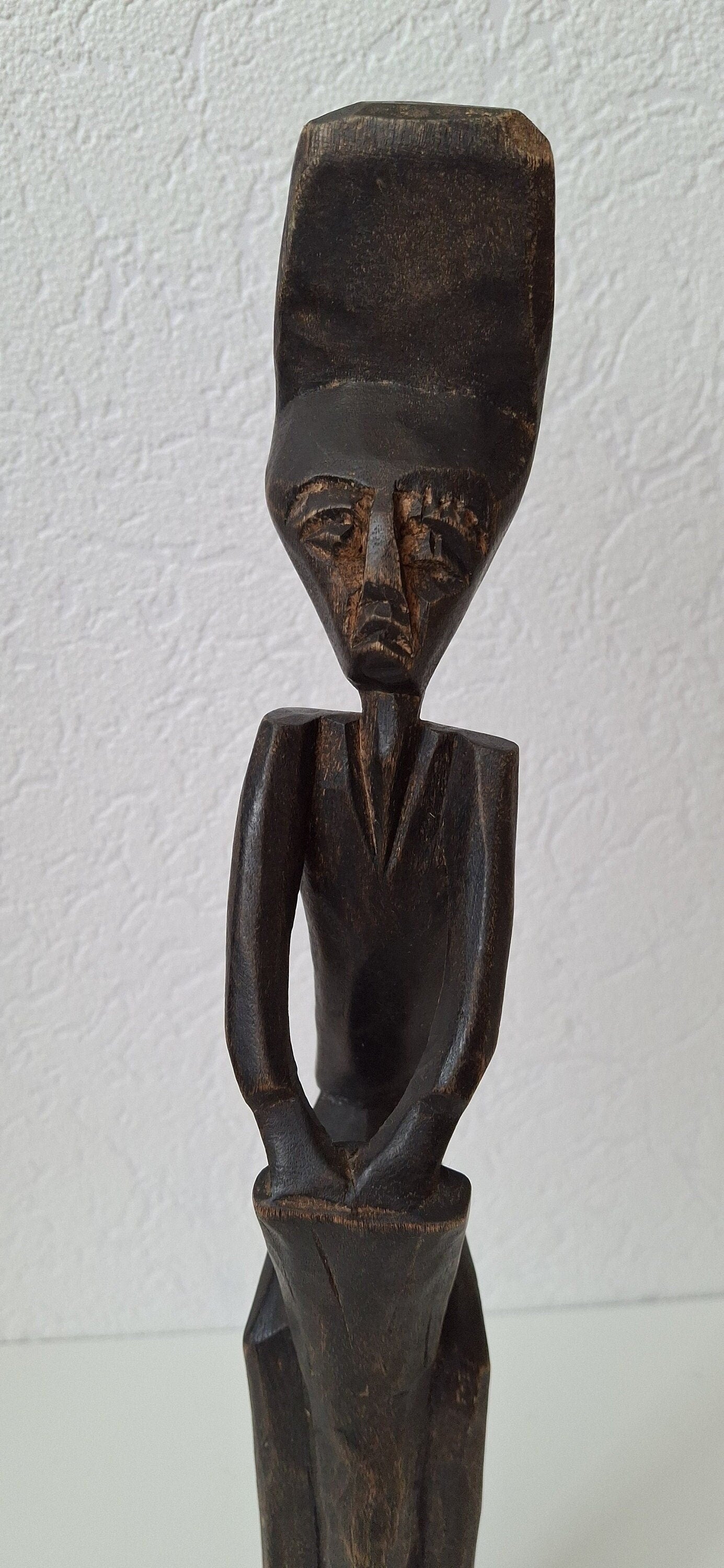 Tribal African figure, solid wooden sculpture