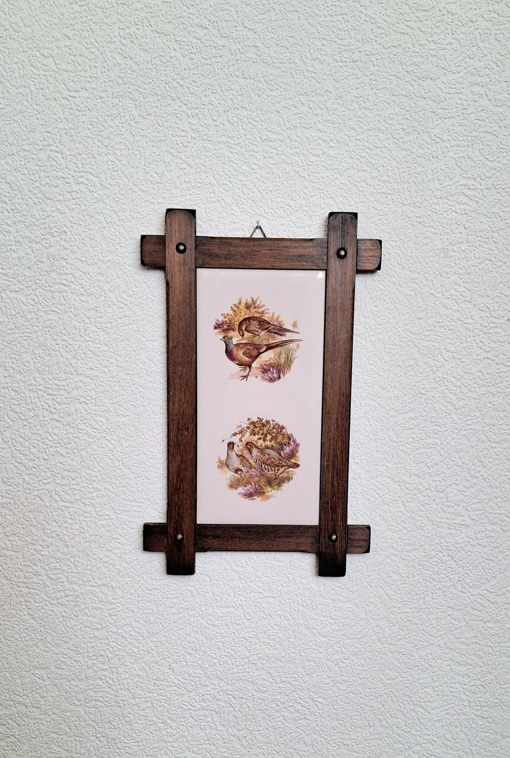 Wall Plaque with Pheasant and Partridge Motifs