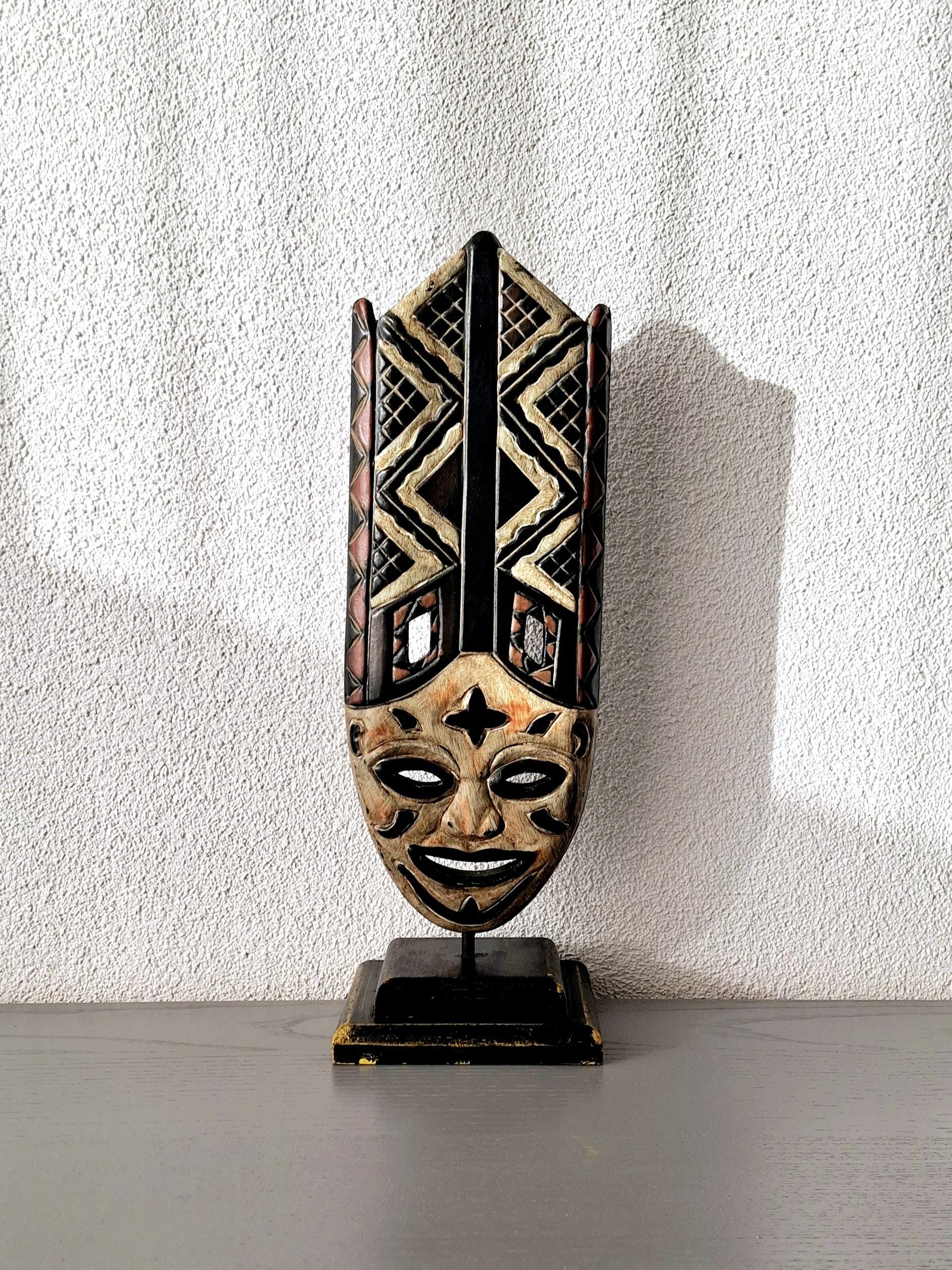 Decorative African wooden mask