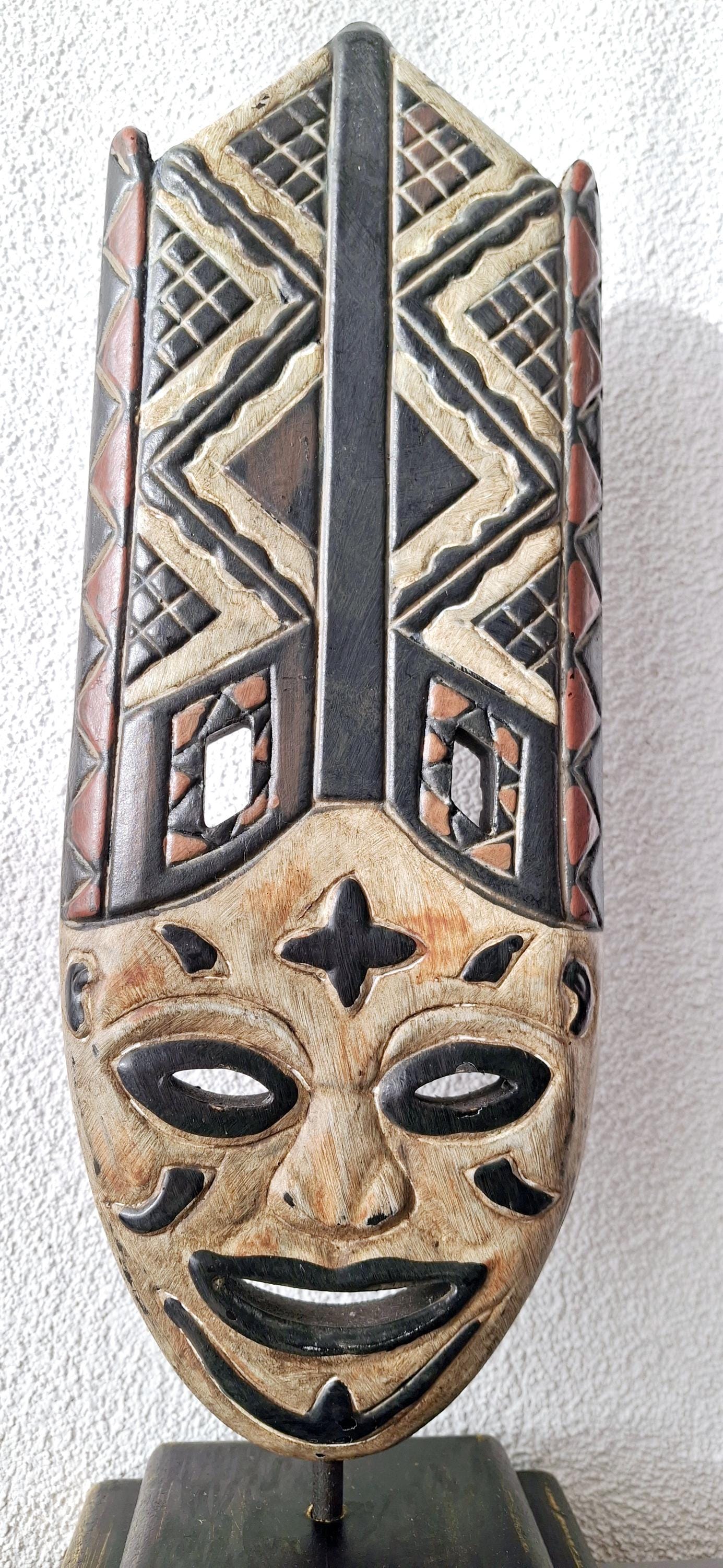 Decorative African wooden mask