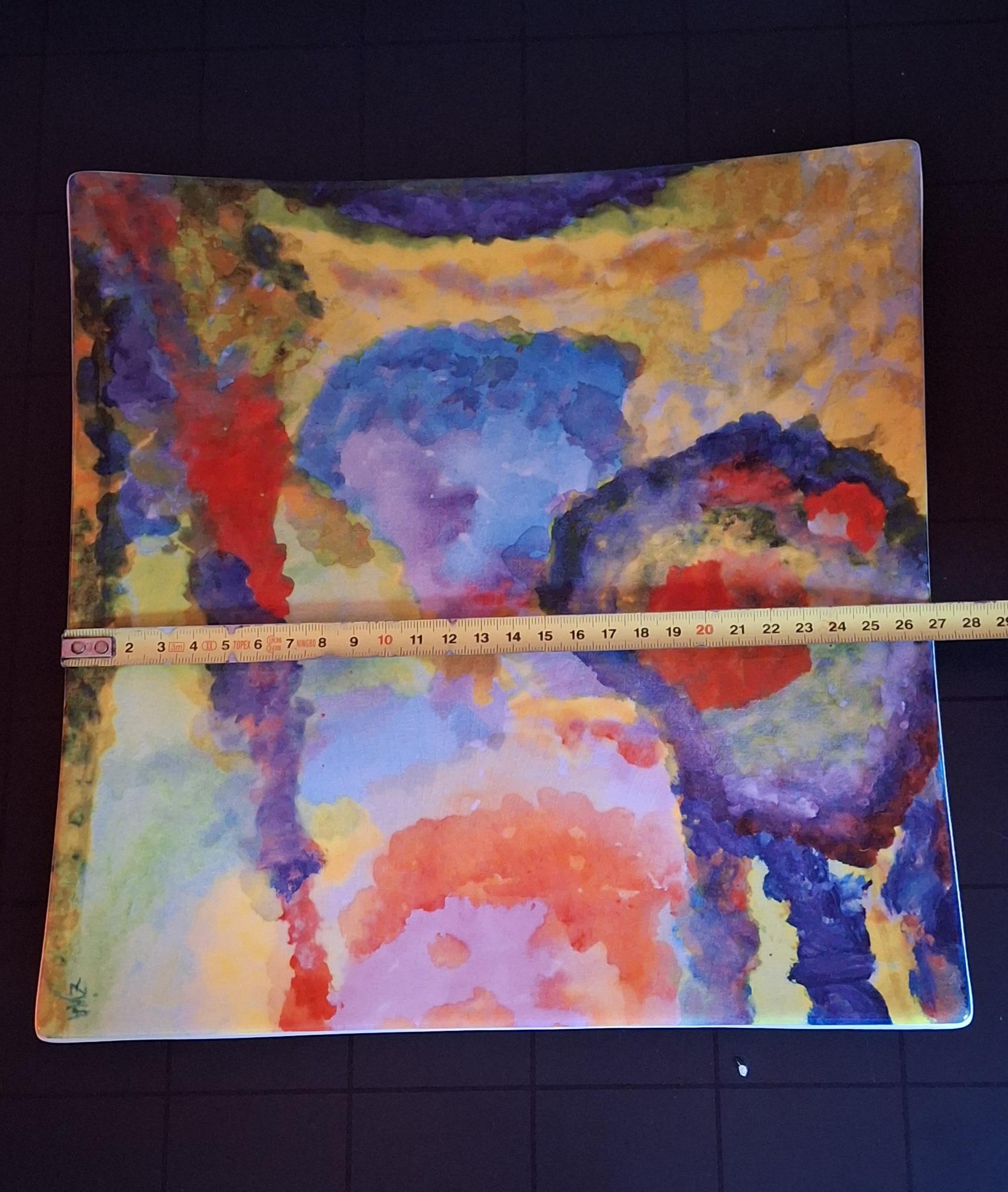 Art ceramic plate by Schoonhoven Keramiek