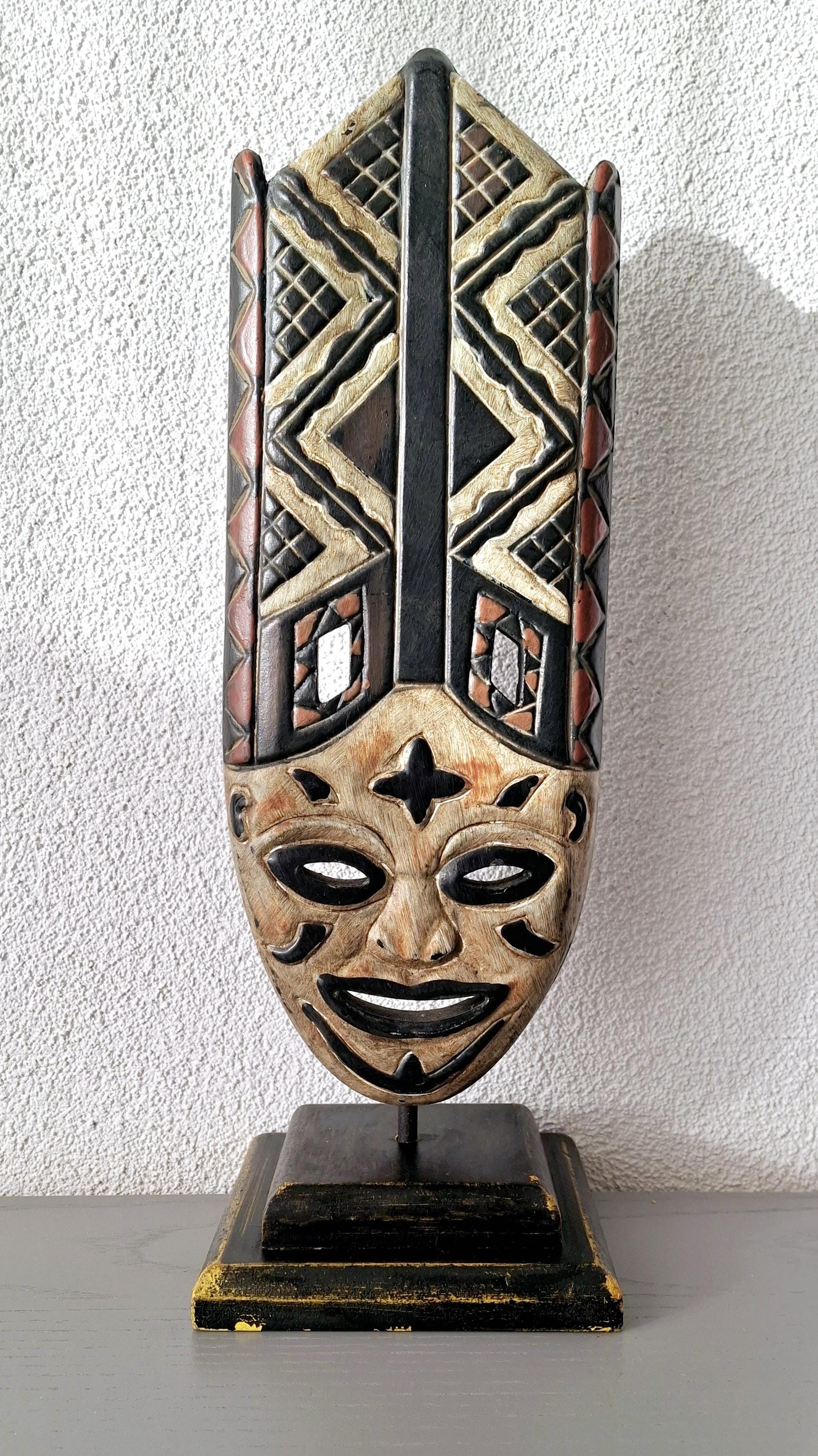 Decorative African wooden mask